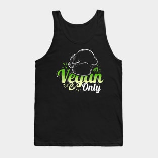 Chefs Hat Cooking Only Veggies For Vegetarian And Vegan Tank Top